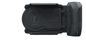 The ShiftCam ProGrip, with iPhone removed, showing Ergonomic grip that provides the stability of shooting with a traditional camera.
