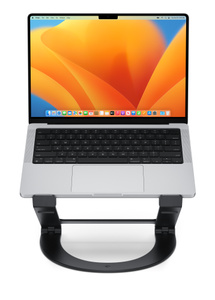 The Twelve South Curve Flex Stand can elevate your MacBook up to 22 inches.