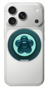 PopSockets Squishy Kickout Grip, green color, star shaped, MagSafe adapter ring