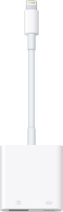 The Lightning to USB 3 Camera Adapter makes it easy to transfer photos and videos from your high-resolution digital camera to your iPad Pro