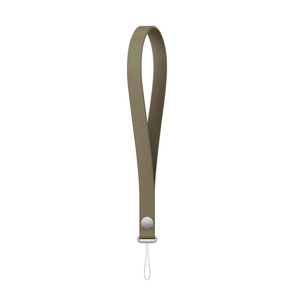 Wrist Strap, olive color (dark yellowish-green), a single strap with a connector at the end
