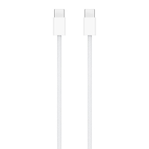 White USB-C Charge Cable with USB-C connectors on each end