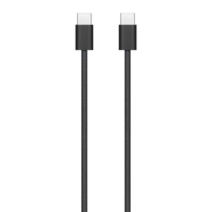 Black USB-C Charge Cable with USB-C connectors on each end