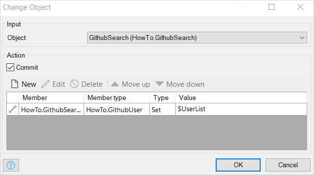 change object