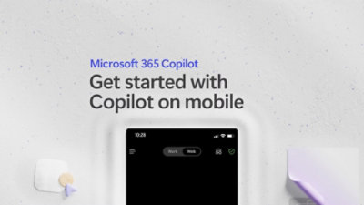 Microsoft 365 Copilot mobile app interface