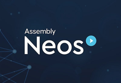 带有文本 Assembly Neos® 的徽标特写。