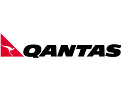 Qantas 徽标。