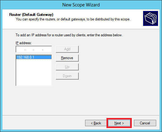 Default Gateway
