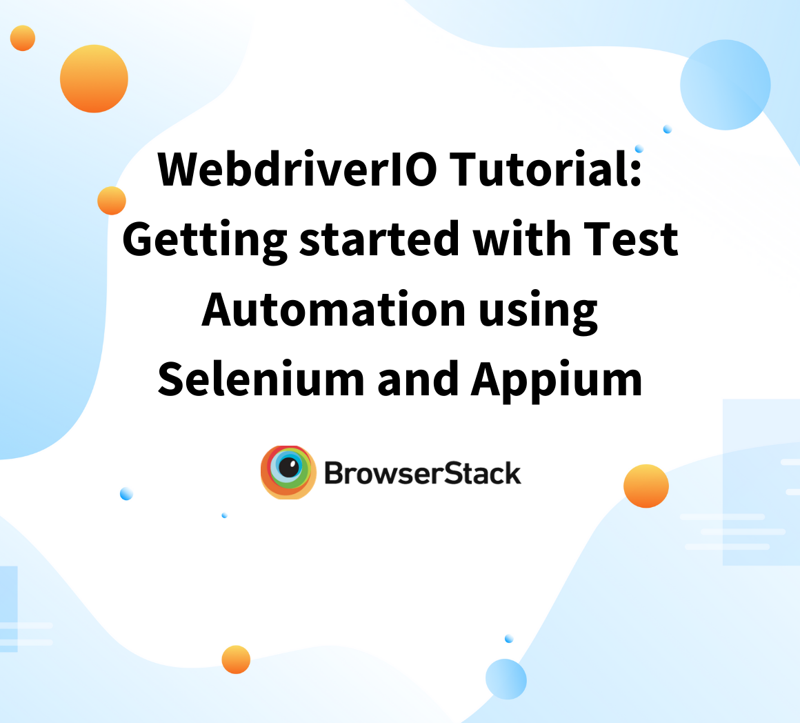 WebdriverIO Tutorial